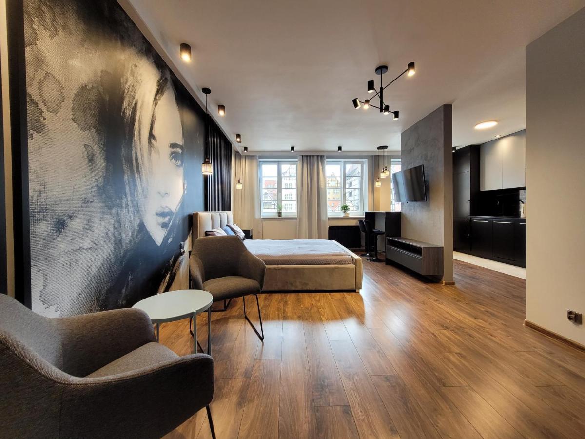 Apartament Stare Miasto Gdansk Z Widokiem Na Motlawe Екстериор снимка